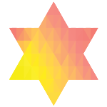 Geometric Jewish Star of David IV